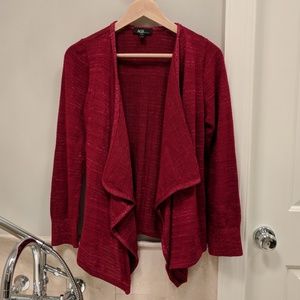 AGB petite beautiful red duster cardigan